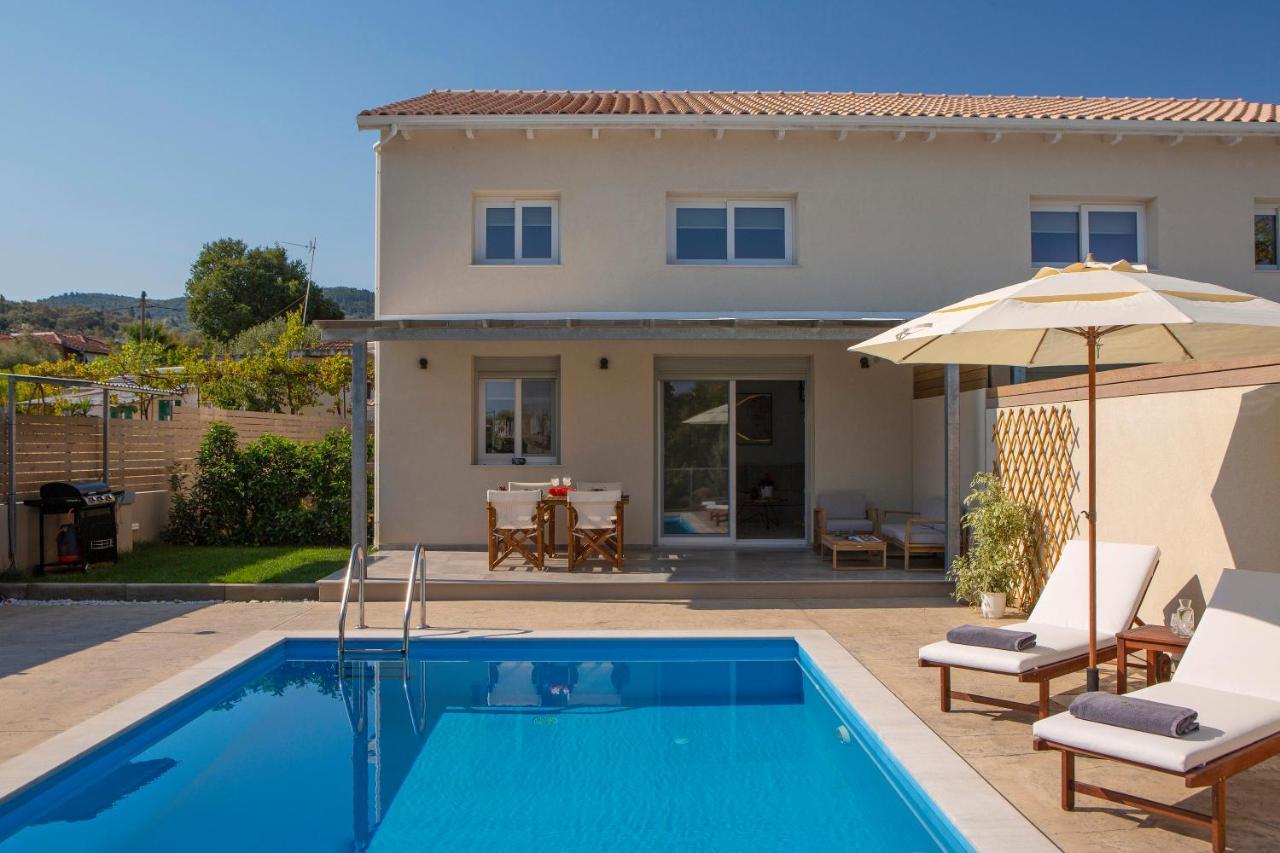 Grappolo Lefkada Villas - Villa Vertzami Just 2 Km From Lefkada Town Apolpaina Buitenkant foto